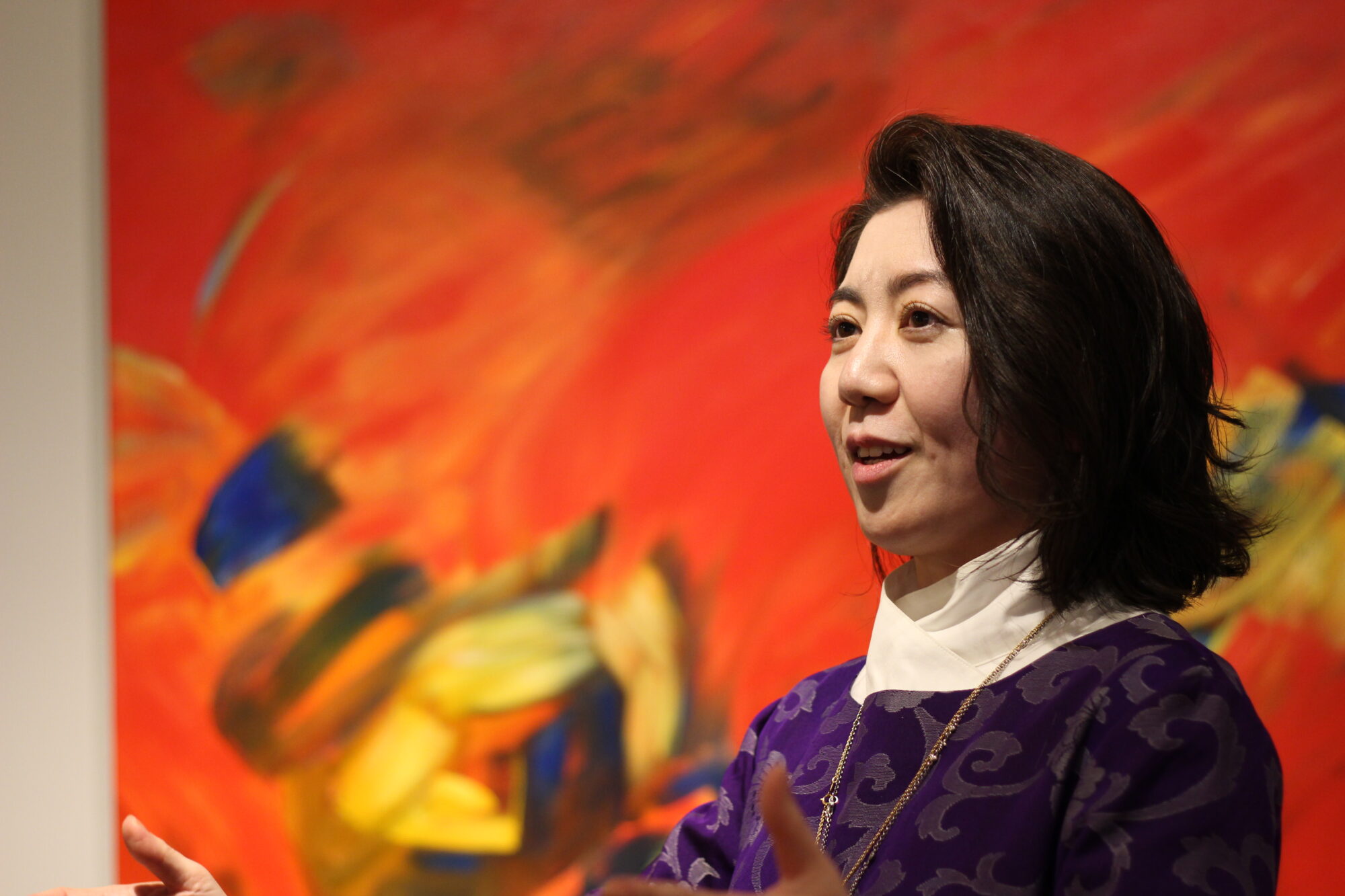 前橋出身の新井三呼さんが県内初の個展 ヤマトギャラリーで31日まで（N