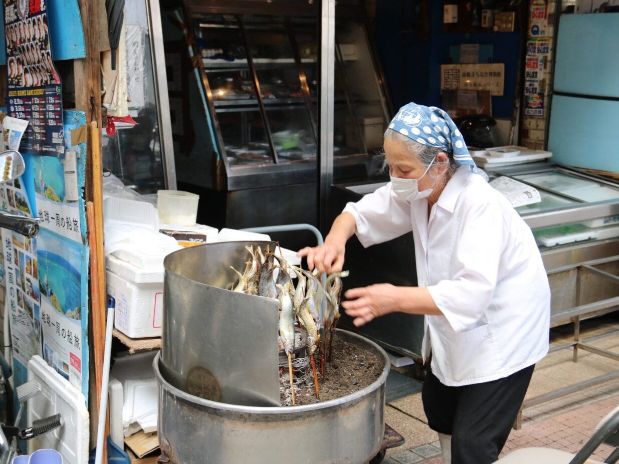 井上魚店が６月3日閉店
記憶に残そうアユの塩焼き
