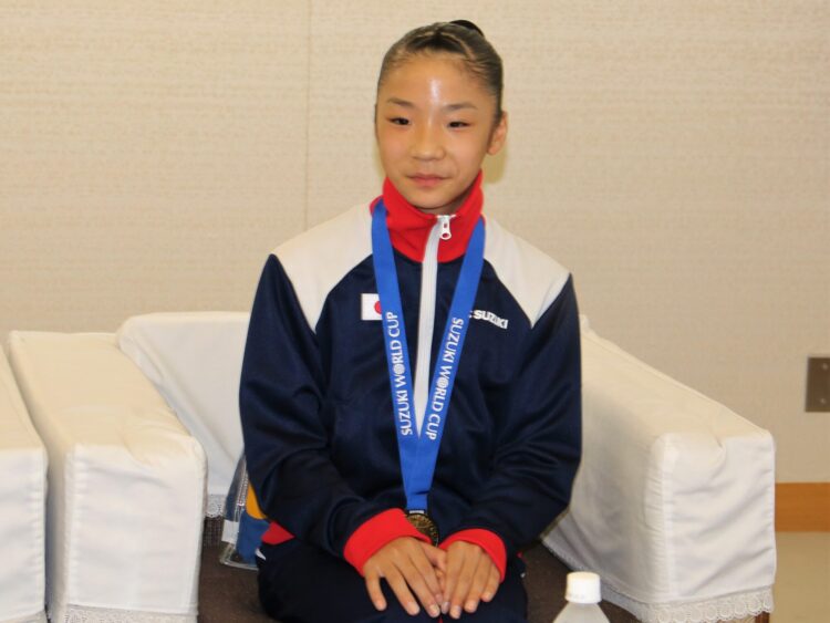 高橋さん（七中） 逆転で連覇 エアロビック・スズキジャパン(K)｜前橋