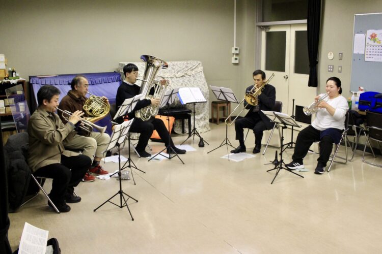 先生が作った本格派金管五重奏 「Gunma Bellus Brass Ensemble」初公演