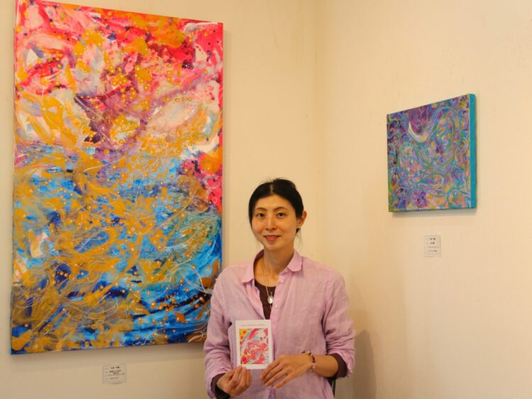 めぶく。」春を感じて 中林さんが新作アクリル画展｜前橋発、新しい風