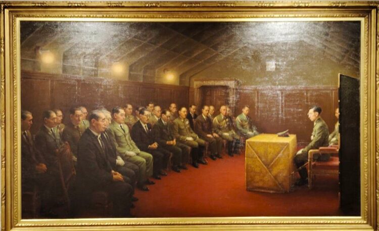 終戦御前会議　額　写真 戦争を止めた男 鈴木貫太郎 ヒストリア前橋で1周年記念展｜前橋発