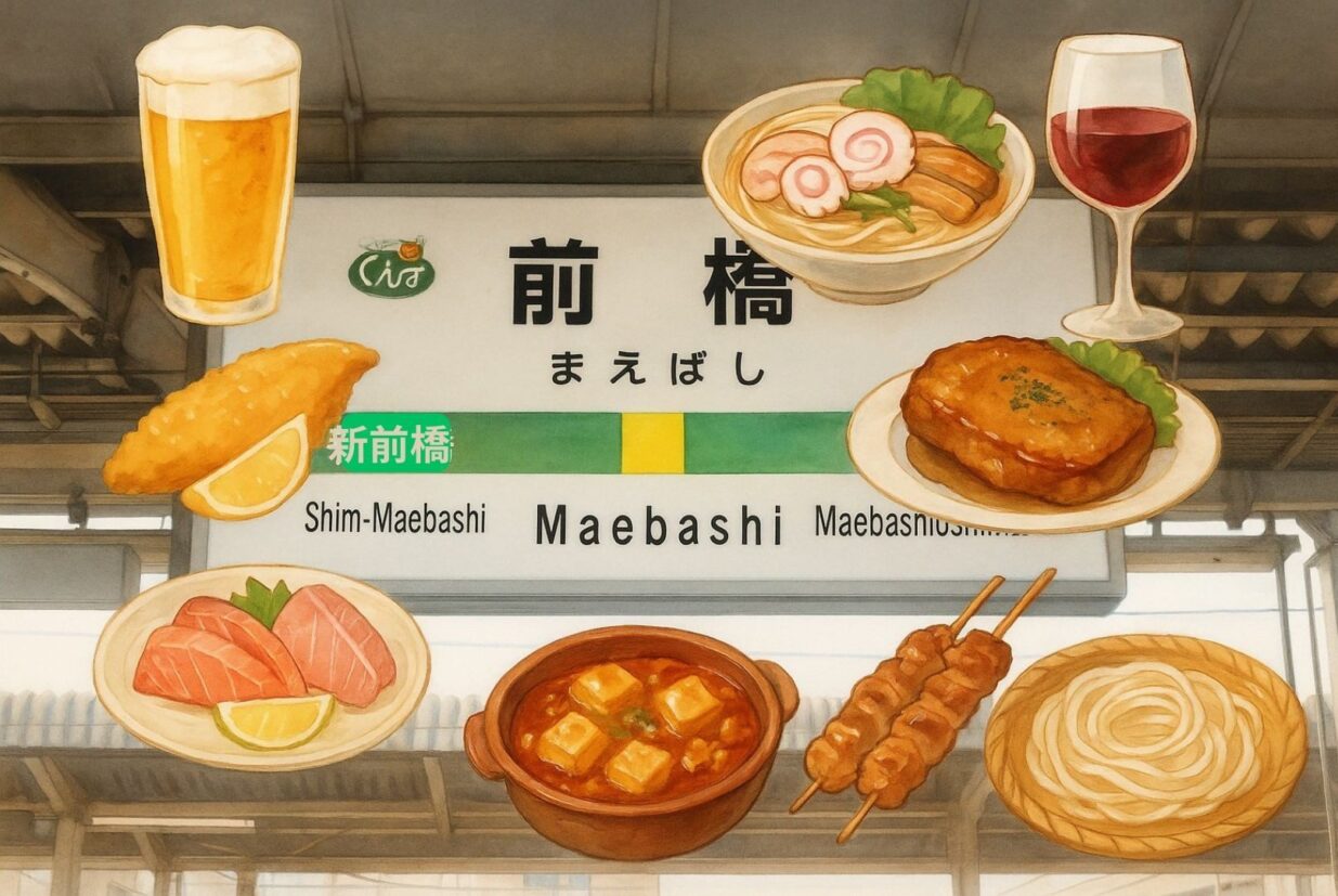 【グルメ散歩②】
前橋駅徒歩10分圏内で出会う　
 激安から本場の味まで