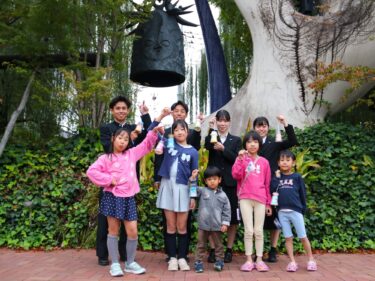 「マイ太陽の鐘」できたよ
前商高生が先生、子供に授業
