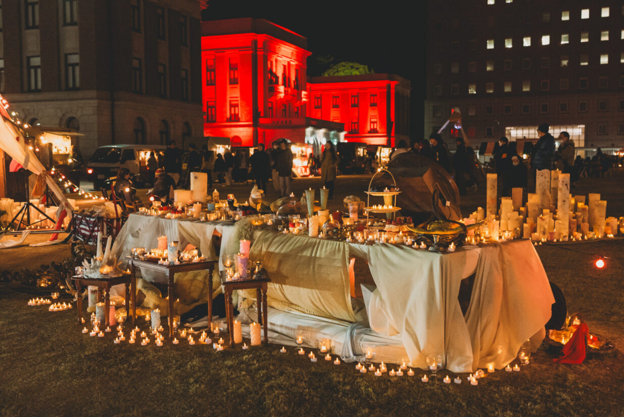 群馬県庁 煌めく冬の庭園
「Tree Market 2025」14、15日
