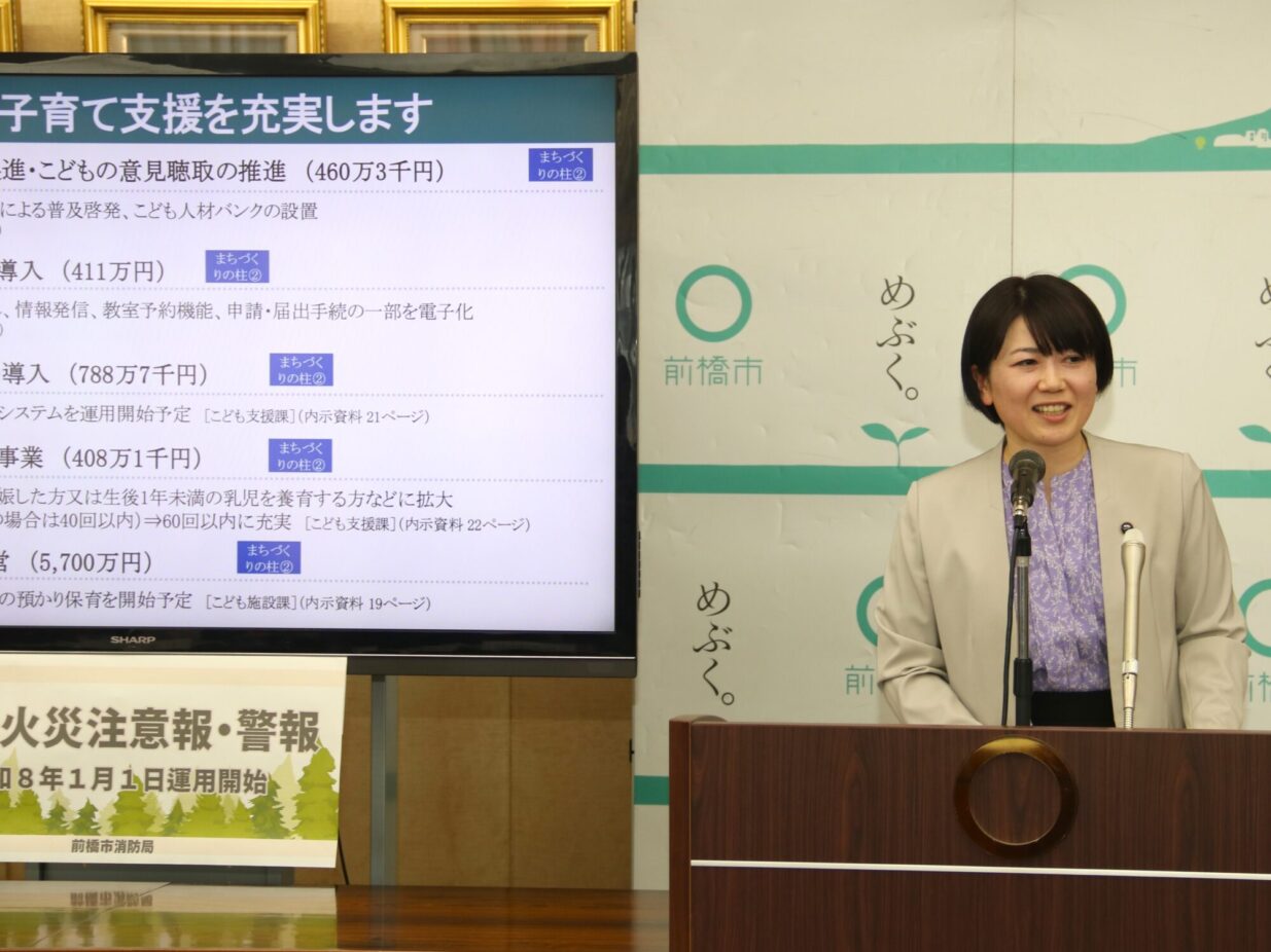 「暮らし最優先」「好循環の前橋」
2026年度前橋市一般会計予算案
