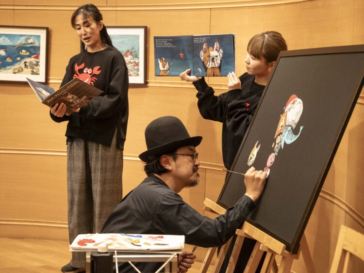 絵本作家、谷口智則展 幕開け 前橋の春を一枚の絵に｜前橋発、新しい風