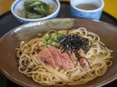 洋麺屋 五右衛門 前橋店　
箸の和風スパ、今年で半世紀