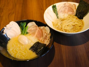 らぁ麺 紬
豚白湯、鶏清湯の二枚看板
