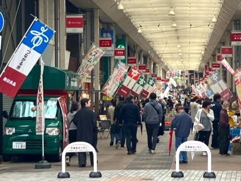 中央通りがマルシェになる
26、27日、無印良品「つながる市」
